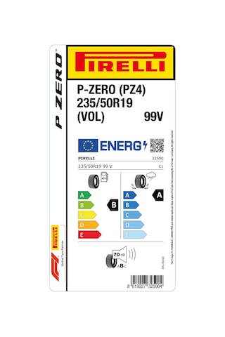 Pirelli 235/50R19 99V Pzero Pz4 Vol Yaz Lastiği 2025