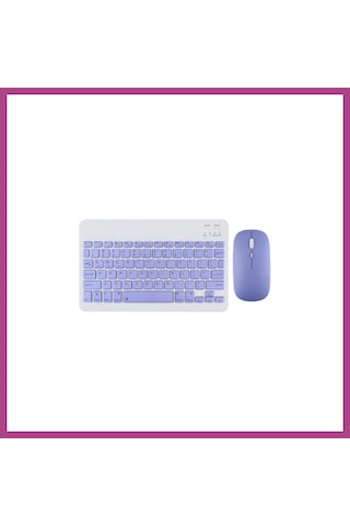 Gees Global Kyb71 Kablosuz Türkçe Q Klavye Mouse Set - Lila Gbzs Diğer