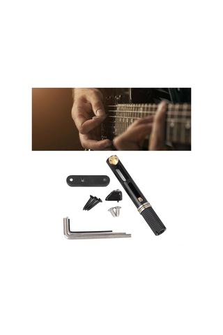 Hfambition Tek Tel Gitar Köprüleri - 5/6 Telli Bas Gitarlar İçin Ayarı Uygun Metal Konstrüksiyonlu Muzik Aleti Aksesuarı