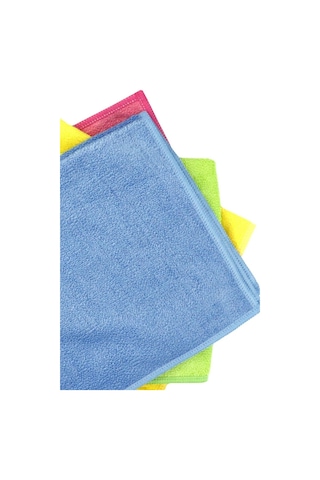 Silver Home Universal Parlak Doku Mikrofiber Temizlik Bezi 4'lü 40 x 40 CM