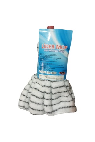 Lider Wellsoft Mop Paspas Mop Yedek Ucu Ve Ahşap Sapı İle Takım