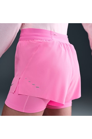 Nike Swift Dri-fit High Waist 2-in-1 Taytlı Şort Running Kadın Şort-sportxstore Pembe