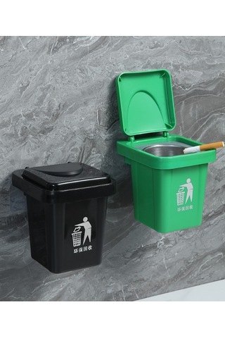 Çöp Kovası Tasarımlı Küllük 5705 Sarı
