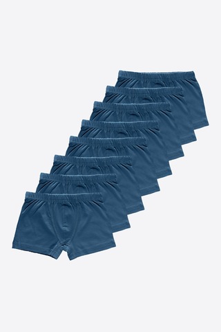 Malabadi Erkek Çocuk Mavi 8'li Paket Pamuk Elastan Boxer 8m209