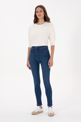 U.S. Polo Assn. Kadın Mavi Skinny Haigh Waist Fit Jean Pantolon 50316577-DN0022