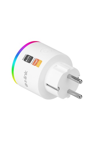 S-link Sl-03 16a Akım Korumalı Akıllı Priz Rgb Işıklı 2.4 G Wıfıbt Tuya Destekli
