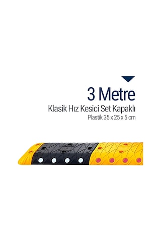 Klasik Hız Kesici Set Kapaklı Plastik. Yol Kasisi 3 M N11.467