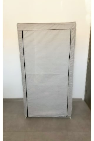 Çok Amaçlı Portatif Bez Dolap Gardrop Gri