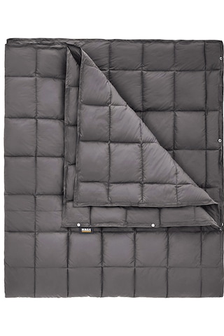 Haegs Kamp Battaniyesi - Dış Mekan Hafif Kompakt Seyahat Yorganı Kamp Yürüyüş Outdoor Şal, Battaniye 200-150 Cm Gri