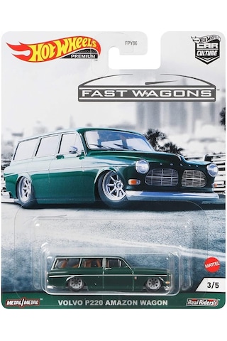 Hot Wheels Premium Fast Wagons Volvo P220 Amazon Wagon