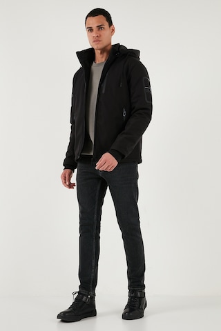 Buratti Regular Fit Çıkarılabilir Kapüşonlu Cepli Erkek Mont 497Albert Siyah