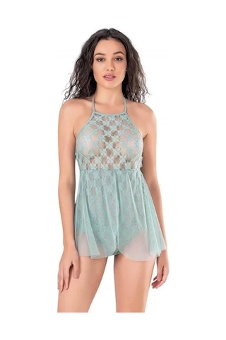 Naam Aqua Bodysuit Gecelik Çok Renkli