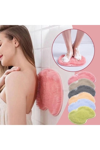 Vantuzlu Banyo Kesesi Ayak Sırt Pedi Sırt Ayak Kesesi Yıkama Lifi