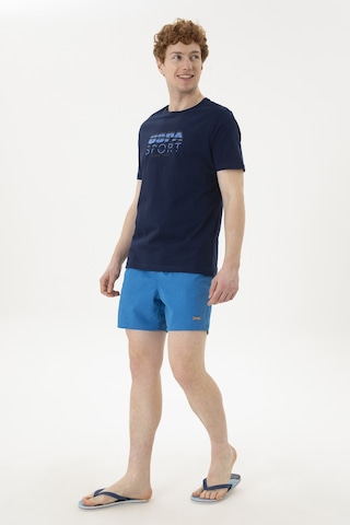 U.s. Polo Assn. Erkek Saks Deniz Şortu 50282943-vr045 Sax