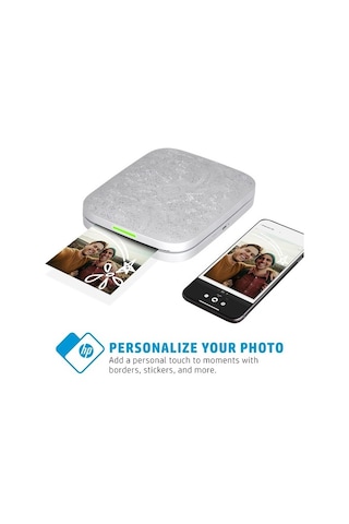 Hp Sprocket Fotoğraf Yazıcısı Anında 3x4-fotoğrafları Apple Uyumlu iOS Ve Android Çok Renkli