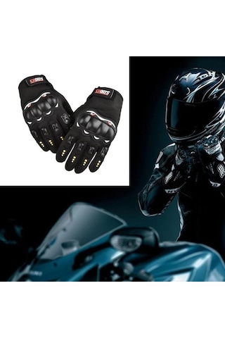 Tam Korumalı Rüzgar Geçirmez Dokunmatik Bisiklet Motorsiklet Eldiveni