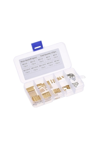 Fortunelane 120 Adet M2 Bakır Standoff Seti, Elektronik/robot Projeler İçin Ana Kart Desteği Ve Elektrikli Izolasyon Pilleri