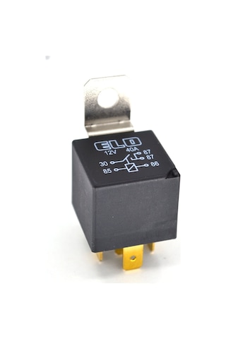 12v 40a Mini Röle 5 Fişli Dirençli Su Geçirmez Elo 710140203