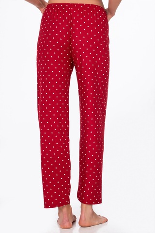 Kompedan Kadın Süet Puantiyeli Pijama Tek Alt Desen 5