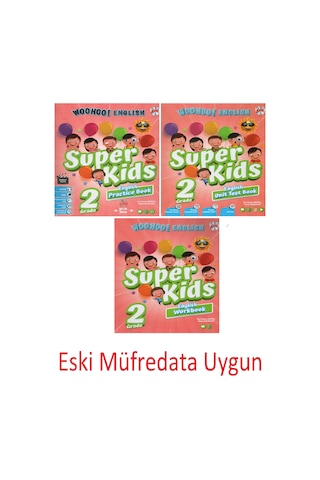 Eski Müfredat Kırmızı Beyaz 2. Sınıf Woohoo Süper Kids Set 3 Kitap