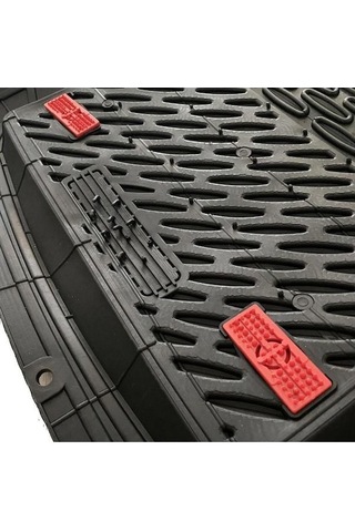 Safir Citroen C Elysee Havuzlu Universal Paspas Krom Kırmızı