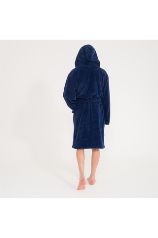 Erkek Uzun Welsoft Kapüşonlu Sabahlık - Bordo