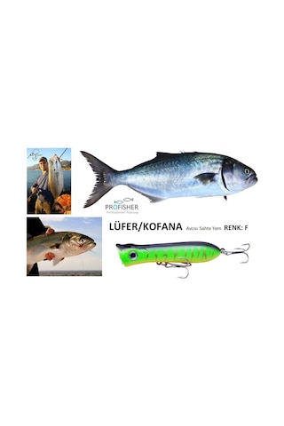 Profısher Lüfer Kofana Avcısı Zoka Sert Yapay Yem 11,5 Gr 8 Cm Renk: F