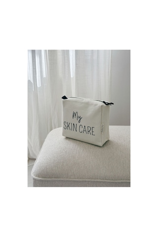 Valiz Düzenleyici Organizer Travel Set 3 Parça Saç Şekillendirici, Cilt Bakım Ve Makyaj Çantası Doğal