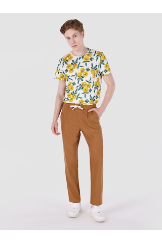 Colin's Colins Regular Fit Orta Bel Düz Paça Kahverengi Erkek Pantolon 001