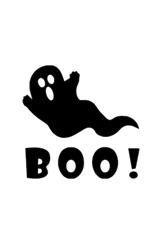 Boo Uçan Hayalet - Araç, Oto, Laptop, Duvar Uyumlu Sticker 60 60 Cm