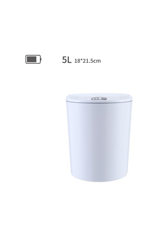 Sones Exped Smart Masaüstü Akıllı İndüksiyon Elektrikli Depolama Kutusu Araba Ofis Çöp Kutusu, Özellikler: 5l Pil Sürümü Beyaz Diğer