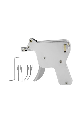 Padalink Stainless Steel Çift Taraflı Kilidi Açma Seti - Profesyonel Locksmith Araçları, 4 Açıcı Bıçak Ve Tansiyon Anahtarı İçeren Tamir Gereci