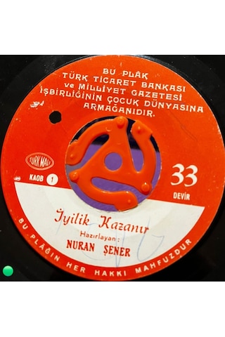 Nuran Şener - İyilik Kazanır / Kurnaz Tilki İle Akıllı Horoz - Nadir Çocuk Masal Plağı 33 Devir