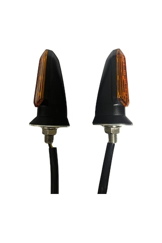 Carub Motosiklet Sinyal Lamba Üniversal 12v Sarı Cam Sarı Led 2li