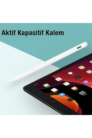 Coofbe 100mAh Şarjlı Universal İos ve Android Uyumlu Dokunmatik Stylus Kalem, Telefon Tablet Kalemi