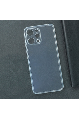 Prolysus Xiaomi Redmi 12 Kılıf Kamera Korumalı Şeffaf Yumuşak Silikon Kılıf