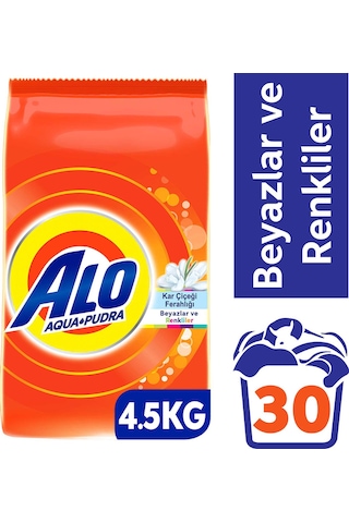 Alo Toz Çamaşır Deterjanı Kar Çiçeği 30 Yıkama 4500 G