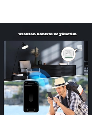 Onoff Akıllı İki Kanal Kuru Kontak Anahtar Röle Tüm Voltajları Destekler Tuya Wifi