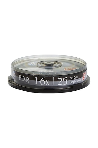 Hp Blu-ray Bd-r 6x 25gb 10lu Cake Box - Bre00071-3