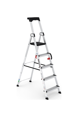 Çağsan HA104 4+1 Basamaklı Hazar Alüminyum Merdiven