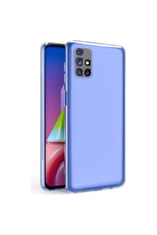 Galaxy M31S Kılıf Zore Kamera Korumalı Süper Silikon Kılıf Renksiz