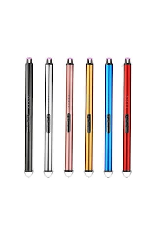 Novahub Gümüş Elektrik Ark Ateşleyici Alevsiz Uzun Ömürlü Hafif İyi Çok Amaçlı Mum Ev İçin Plazma Usb Gümüş Gümüş