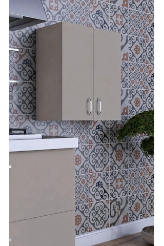 Rafineri Moza Çok Amaçlı Dolap Kapaklı Mutfak Balkon Banyo Krem