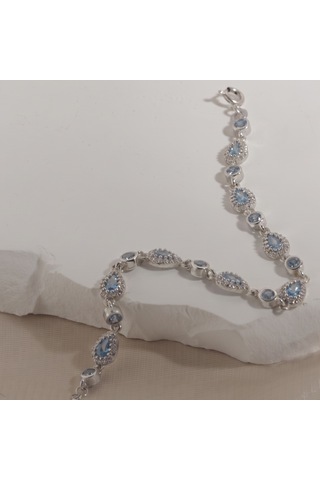 Damla Taşlı Bileklik 718551 Silver Gümüş