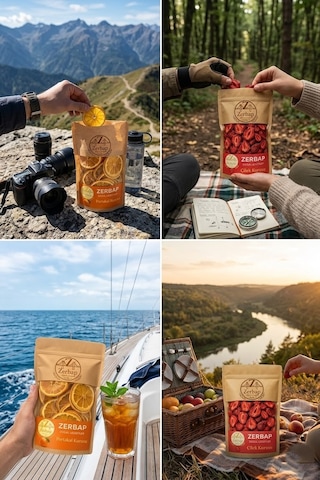 Doğal Lezzetler Kurutulmuş Portakal & Çilek Kurusu 2'li Avantaj Seti 2 X 100 G 200 G