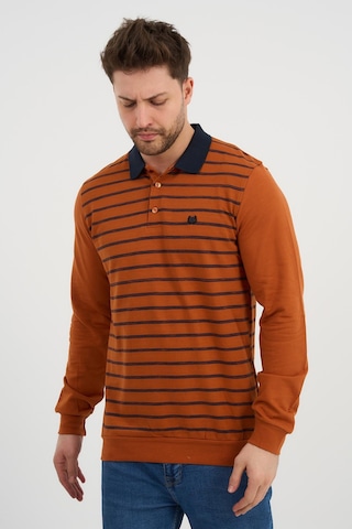 Alexander Gardi Alexandergardı Polo Yaka Sweatshırt Wk25386 Turuncu