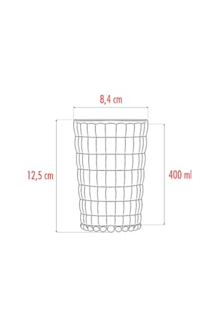 Akrilik Şeffaf Tekli Kısa Bardak & Su Meşrubat Kahve Yanı Bardağı 400 ml ( Cam Değildir )