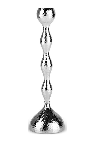 Karaca Arlen Tekli Şamdan Silver 32 Cm