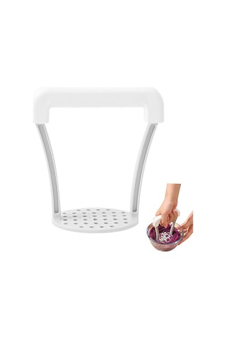 Paslanmaz Çelik Patates Ezicileri, Pürüzsüz Patates Püresi İçin İdeal, Isıya Dayanıklı Özelliklere Sahip Manuel Mutfak Aleti, Çeşitli Sebzeler İçin Mükemmel