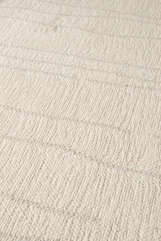 Seria Sra01w Krem Dekoratif Şönil Kilim Çizgili Desen Yıkanabilir Yumuşak Kaymaz Taban Halı Yolluk